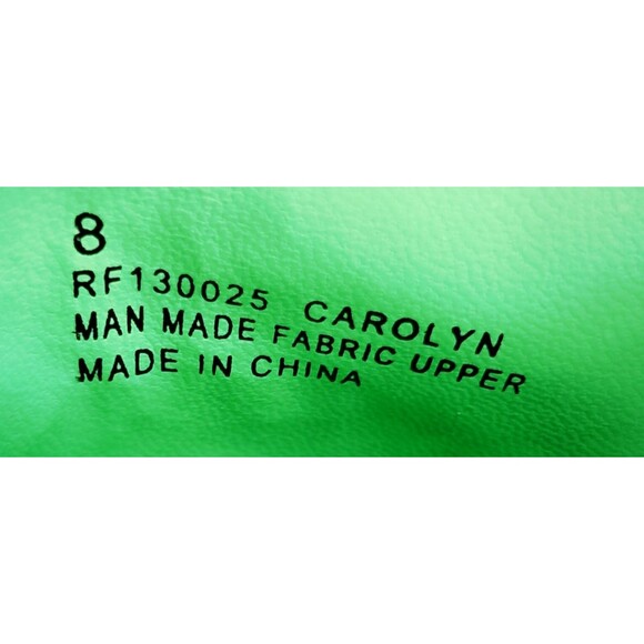 Cape Robbin Carolyn Knot Slip On Point Toe Flat Mules Green Palm Fern Size 8 - Picture 8 of 9